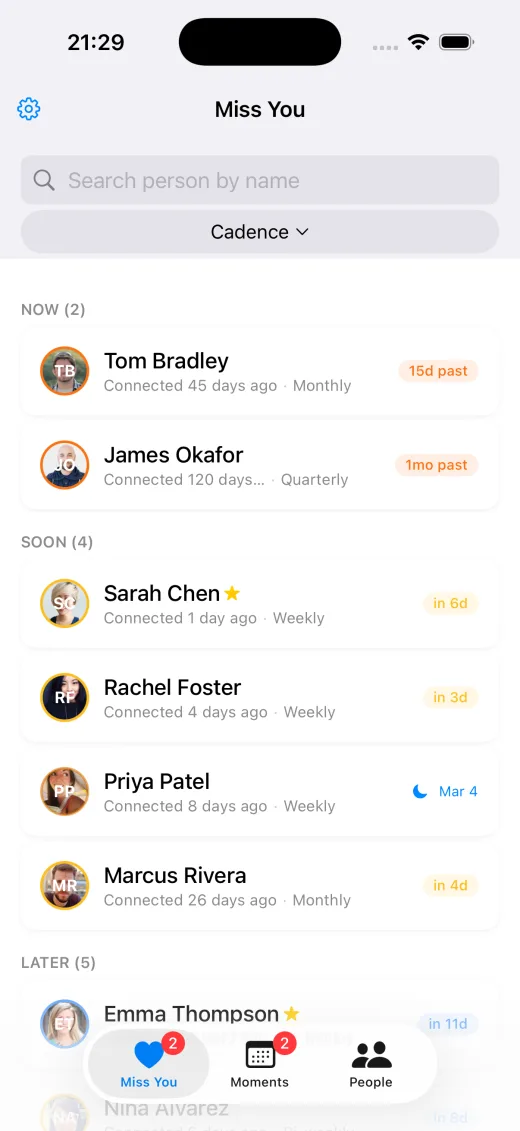 Miss You — light mode