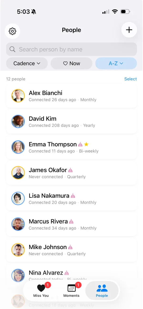 Connected app screenshot 1